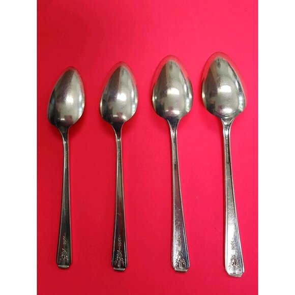 Oneida Silver Milady  Tablespoon Serving Spoon 1940 Community Plate 7 1/2" - Picture 2 of 3